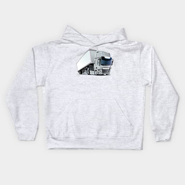 Cartoon truck Kids Hoodie by Mechanik